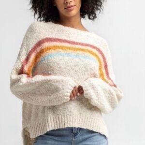 Ripcurl Knit Rainbow Cream Sunseeker Sweater, M